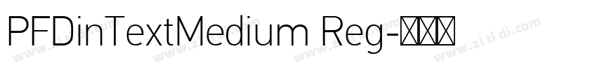 PFDinTextMedium Reg字体转换